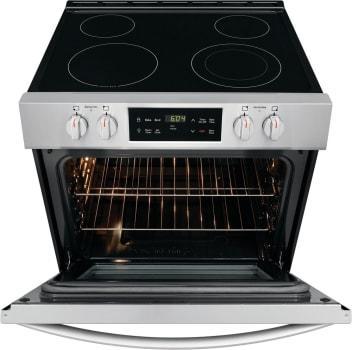 Frigidaire 30" Front Control Electric Range in Stainless-Washburn's Home Furnishings