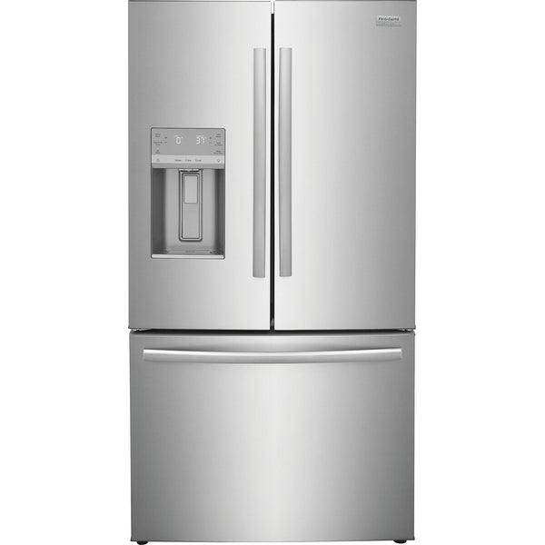 Frigidaire Gallery 22.6 Cu. Ft. Counter-Depth French Door Refrigerator in Stainless Steel-Washburn's Home Furnishings