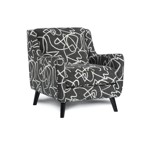 Fusion Accent Chair in Scribble Tuxedo-Washburn's Home Furnishings