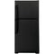 GE 19.2cf Top Freezer Refrigerator in Black-Washburn's Home Furnishings
