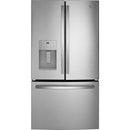 GE 25.6cf French Door Refrigerator in S/S-Washburn's Home Furnishings