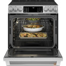 GE Cafe 30" Slide In Electric Range in Stainless-Washburn's Home Furnishings