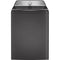 GE Profile 4.9 cu. ft. Capacity Washer with Smarter Wash Technology and FlexDispense in Gray-Washburn's Home Furnishings