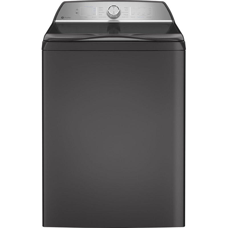 GE Profile 4.9 cu. ft. Capacity Washer with Smarter Wash Technology and FlexDispense in Gray-Washburn's Home Furnishings