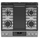 GE Slide-In Range In Stainless Steel w Double Oven-Washburn's Home Furnishings
