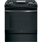 GE® 30" Slide-In Front Control Gas Range in Black Slate-Washburn's Home Furnishings