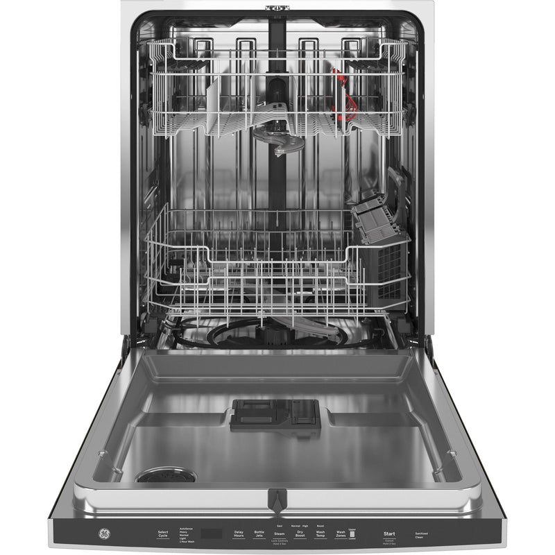 GE® Stainless Steel Interior Dishwasher with Hidden Controls-Washburn's Home Furnishings