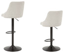 Gaddison - Beige/black - Bar Height Bar Stool (set Of 2)-Washburn's Home Furnishings