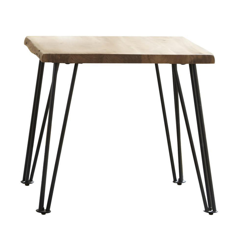 Gano - End Table With Hairpin - Leg - Light Brown-Washburn's Home Furnishings