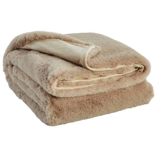 Gariland - Taupe - Throw (3/cs)-Washburn's Home Furnishings