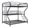 Garner - Triple Full/twin Over Full Bunk Bed With Ladder - Gray-Washburn's Home Furnishings