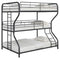 Garner - Triple Full/twin Over Full Bunk Bed With Ladder - Gray-Washburn's Home Furnishings