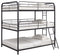 Garner - Triple Triple Full Bunk Bed With Ladder - Gray-Washburn's Home Furnishings