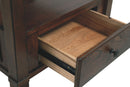 Gately - Brown Light - Rectangular End Table-Washburn's Home Furnishings