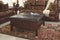 Gately - Medium Brown - Ottoman Cocktail Table-Washburn's Home Furnishings