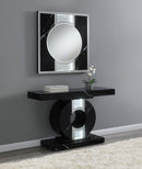 Geometric - Console Table With Led Lighting - Black-Washburn's Home Furnishings