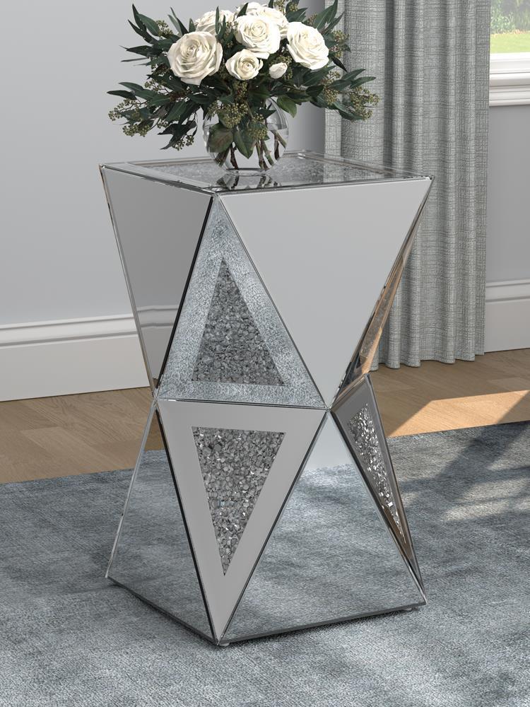 Gepmetric Side Table - Pearl Silver-Washburn's Home Furnishings