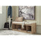 Gerdanet - Beige - Bench With 4 Open Storages-Washburn's Home Furnishings