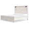 Gerridan - White - King Panel Bed With Sconces-Washburn's Home Furnishings