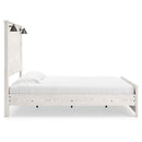 Gerridan - White - King Panel Bed With Sconces-Washburn's Home Furnishings