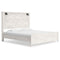 Gerridan - White - King Panel Bed With Sconces-Washburn's Home Furnishings