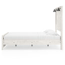 Gerridan - White - Queen Panel Bed With Sconces-Washburn's Home Furnishings