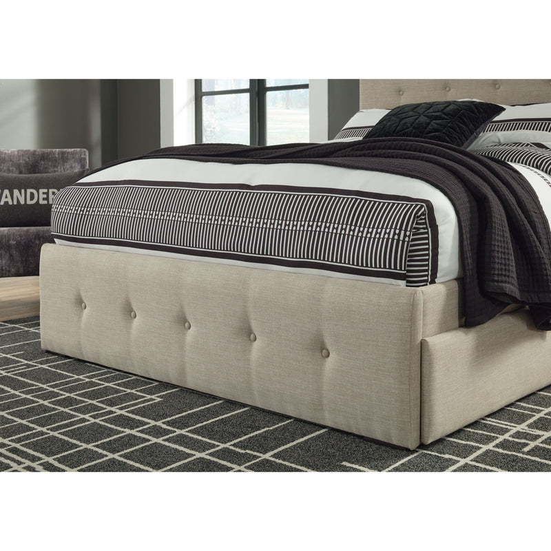 Gladdinson - Gray - Queen Upholstered Bed With 4 Storage Drawers-Washburn's Home Furnishings