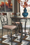 Glambrey - Brown - Round Drm Counter Table-Washburn's Home Furnishings