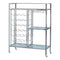 Glass Shelf Serving Cart With Casters - Silver-Washburn's Home Furnishings