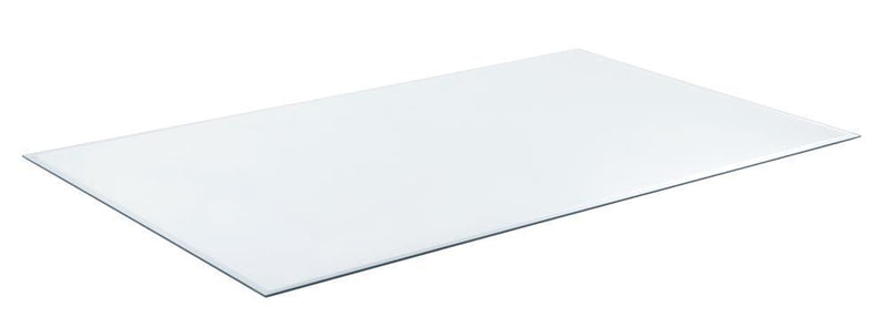 Glass Table Top 27" X 52" - White-Washburn's Home Furnishings