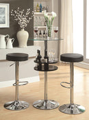 Glass Top Bar Table With Wine Storage - Black-Washburn's Home Furnishings