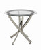 Glass Top End Table - Pearl Silver-Washburn's Home Furnishings