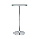 Glass Top Round Bar Table - Pearl Silver-Washburn's Home Furnishings