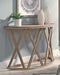 Glasslore - Light Grayish Brown - Sofa Table-Washburn's Home Furnishings