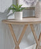Glasslore - Light Grayish Brown - Sofa Table-Washburn's Home Furnishings