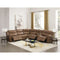 Glenvale - Chocolate - Left Arm Facing Power Recliner 6 Pc Sectional-Washburn's Home Furnishings