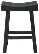 Glosco - Black - Counter Height Bar Stool (set Of 2)-Washburn's Home Furnishings