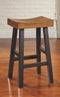 Glosco - Medium Brown / Dark Brown - Bar Height Bar Stool (set Of 2)-Washburn's Home Furnishings