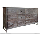 IFD GOLDEN ROAD 12 DRAWER CONSOLE IN CHARCOAL-Washburn's Home Furnishings