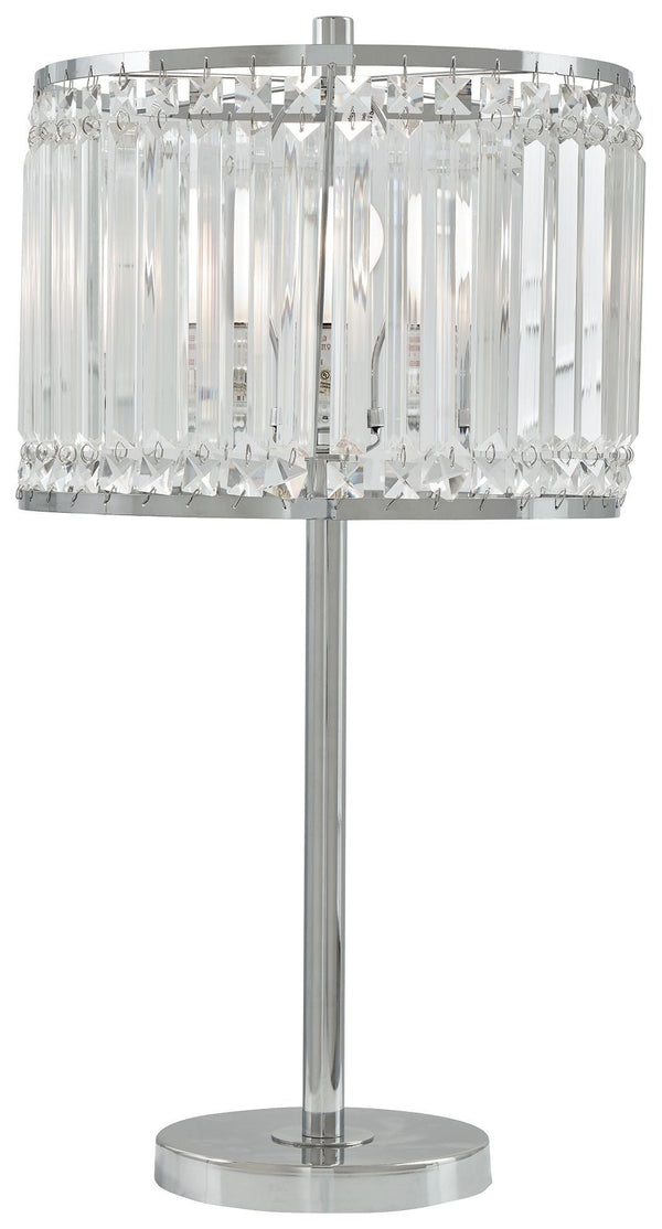Gracella - Chrome Finish - Metal Table Lamp (1/cn)-Washburn's Home Furnishings