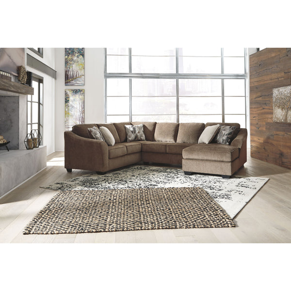 Graftin - Teak - Left Arm Facing Sofa 3 Pc Sectional-Washburn's Home Furnishings