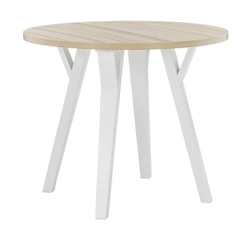 Grannen - White - Round Dining Table-Washburn's Home Furnishings