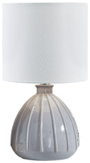 Grantner - Gray - Ceramic Table Lamp (1/cn)-Washburn's Home Furnishings