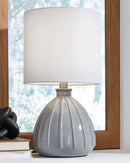 Grantner - Gray - Ceramic Table Lamp (1/cn)-Washburn's Home Furnishings