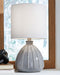 Grantner - Gray - Ceramic Table Lamp (1/cn)-Washburn's Home Furnishings