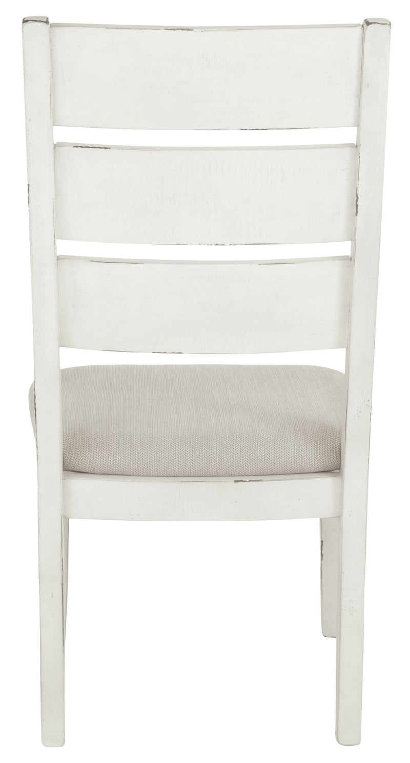 Grindleburg - Antique White - Dining Uph Side Chair (2/cn)-Washburn's Home Furnishings
