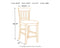 Haddigan - Dark Brown - Upholstered Barstool (2/cn)-Washburn's Home Furnishings
