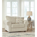 Haisley - Ivory - 2 Pc. - Chair And A Half, Ottoman-Washburn's Home Furnishings