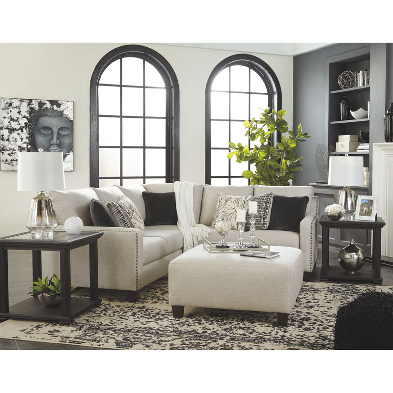Hallenberg - Fog - Right Arm Facing Loveseat 3 Pc Sectional-Washburn's Home Furnishings