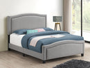 Hamden - Upholstered Bed - Queen Bed - Dark Gray-Washburn's Home Furnishings